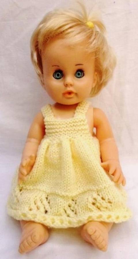 A BEAUTIFUL 36CM BABY FIRST LOVE? DOLL IN HAND KNITTED OUTFIT!!