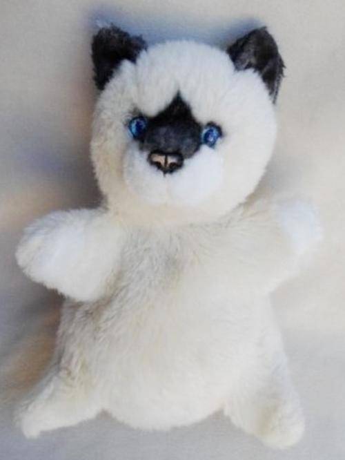 A STUNNING FOUR LEGGED 'TOY TIME' SIAMESE CAT HAND PUPPET WITH BEAUTIFUL EYES!!