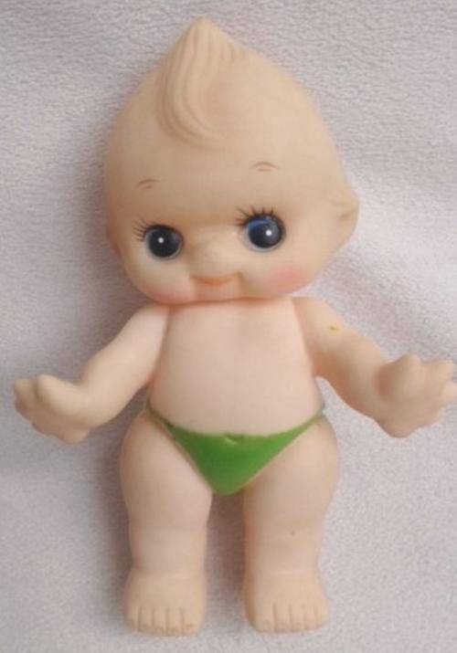 CUTE VINTAGE RUBBER KEWPIE SQUEAKY TOY!!