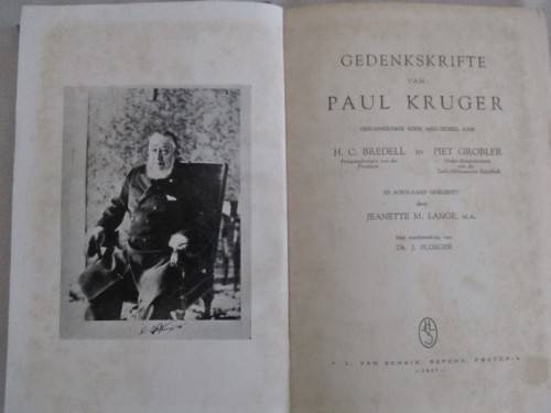 1947 EERSTE UITGAWE - GEDENKSKRIFTE VAN PAUL KRUGER