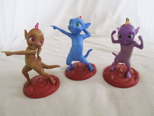 THREE COLLECTABLE CADBURY MARTIANS