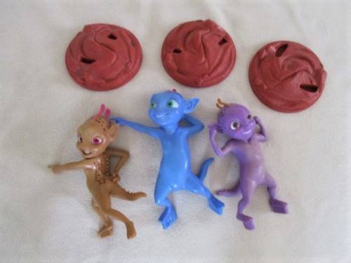 THREE COLLECTABLE CADBURY MARTIANS