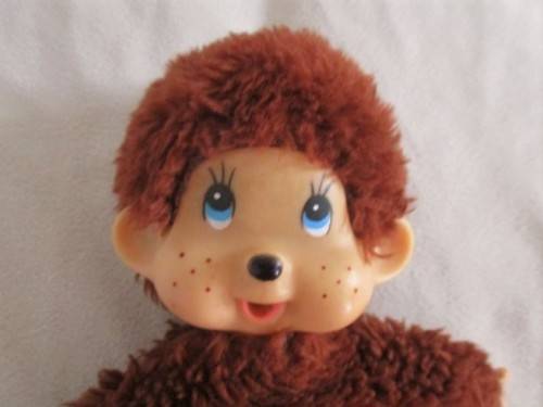 VINTAGE 1970`s/80`s DUMMY-SUCKING SEKIGUCHI MONCHHICHI MONKEY - LIGHT BROWN