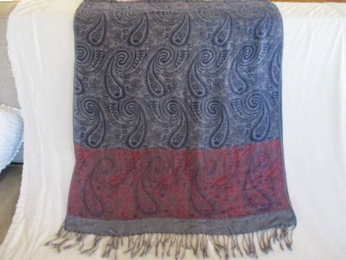 BEAUTIFUL REVERSABLE  PASHMINA AND SILK CLOTH/THROW