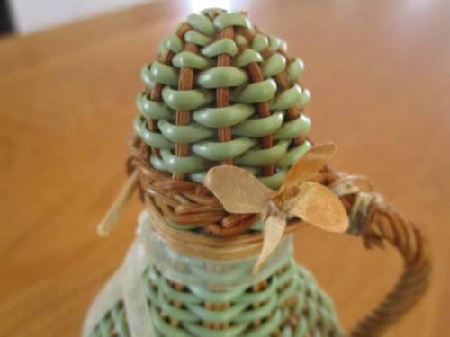 RARE!  3 VINTAGE 1930`s KWV WINES WICKER COVERED EAU DE COLOGNE PERFUME BOTTLES - AWESOME CONDITION