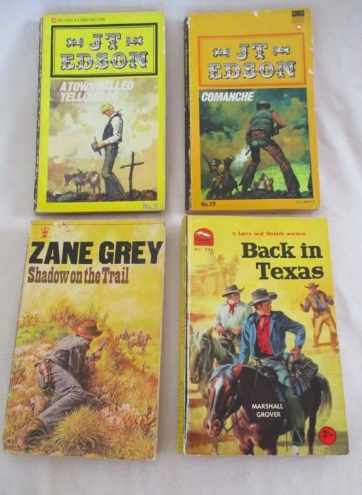 A BATCH OF TEN VINTAGE WESTERNS FOR YOUR READING PLEASURE