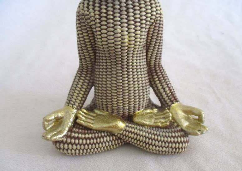 LOVE THIS FELLA!!  GOLD CERAMIC MONKEY IN YOGA POSE.  REMINDS YOU TO BREATHE ON HECTIC DAYS!