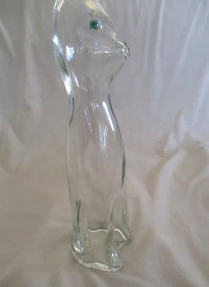 Vintage Cat-shaped bottle (complete with curly tail)