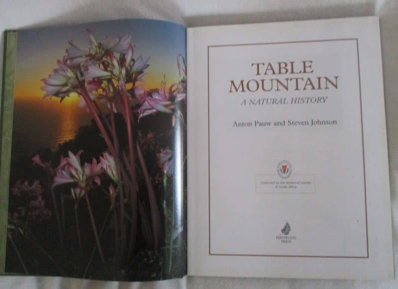 Table Mountain A natural History by Anton Pauw and Steven Johnson - excellent condition