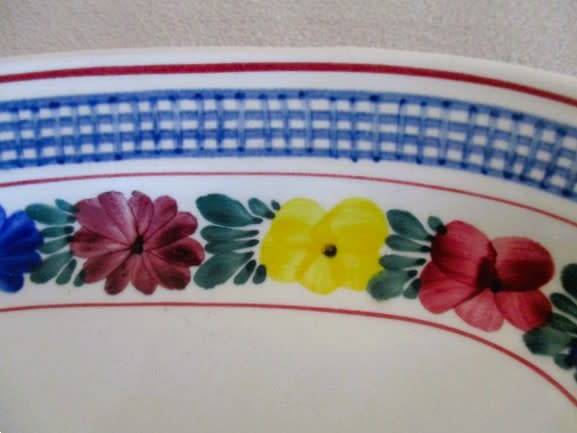 Two vintage Villeroy & Boch sandwich platters - Goslar pattern