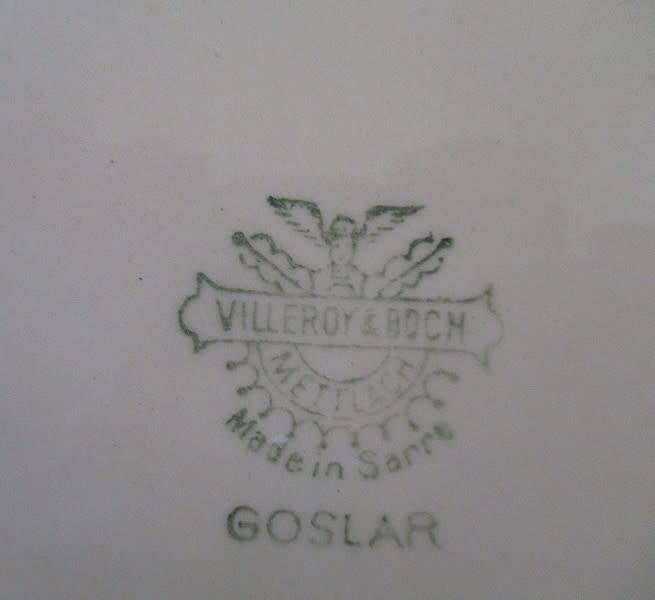 Two vintage Villeroy & Boch sandwich platters - Goslar pattern