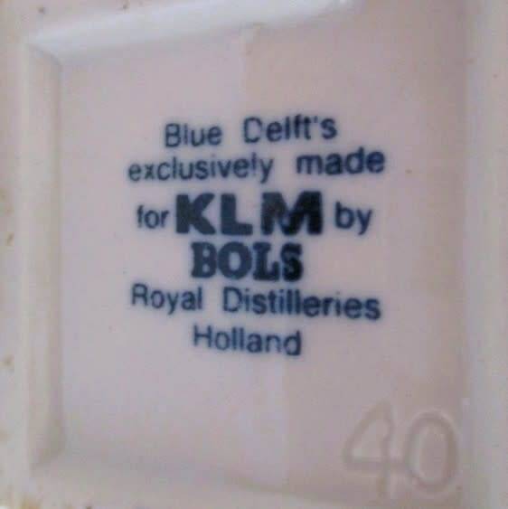 Blue Delfts KLM BOLS miniature house no 40 - "de Rode Hoed" - still sealed