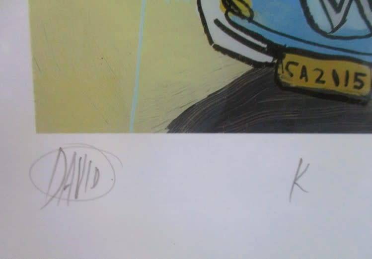 2. Limited edition framed, signed and numbered print (19/70) by  David Kuijers. Value R1500-R2000