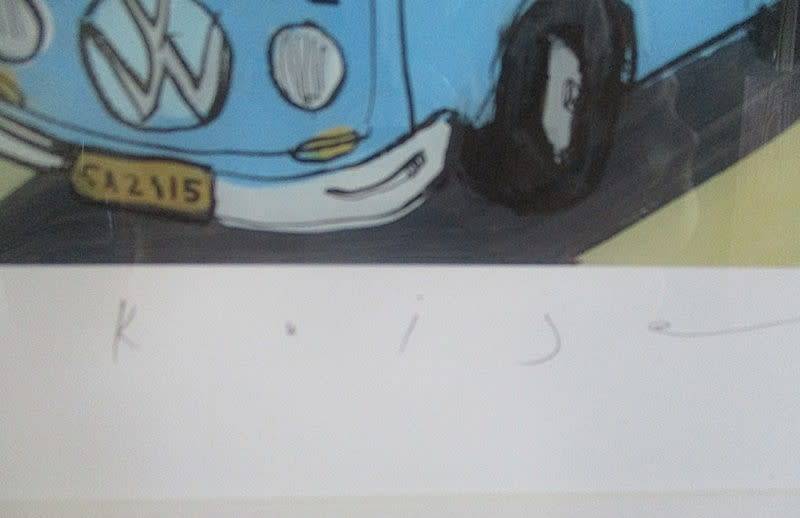 2. Limited edition framed, signed and numbered print (19/70) by  David Kuijers. Value R1500-R2000