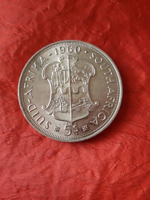 South African 5 shillings 1960