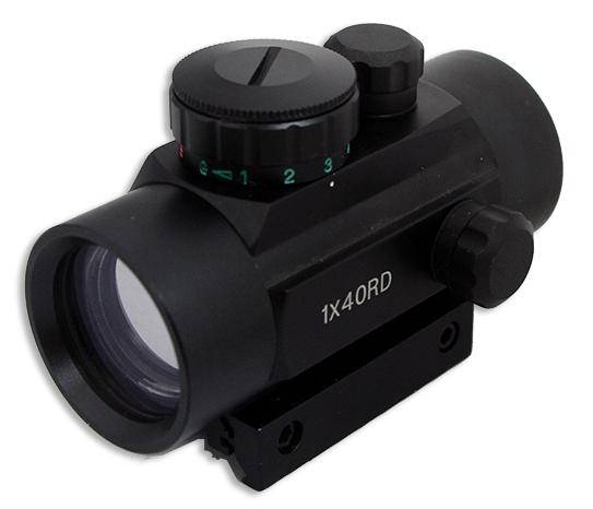 1X40RD RED & GREEN DOT RIFLE SCOPE SIGHT 10-20MM RAIL
