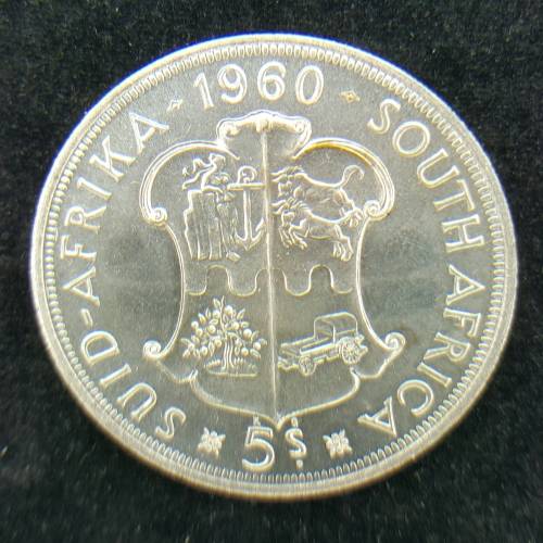 SOUTH AFRICA  5 SHILLINGS  (PROOF) 1960