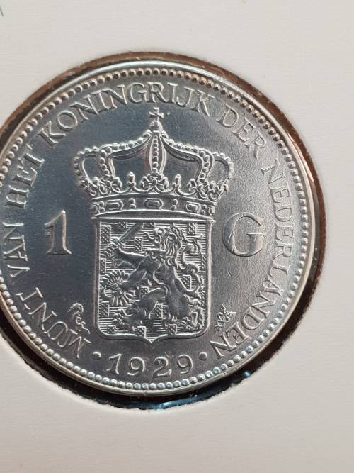 1 Gulden 1929  (.720 Silver )