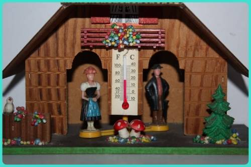 GERMAN MADE NOVELTY BAROMETER AND THERMOMETER