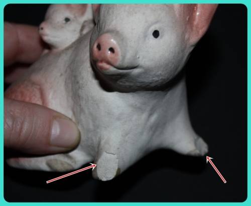 MOMMY AND BABY PIG ORNAMENT(D)