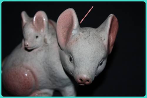 MOMMY AND BABY PIG ORNAMENT(D)