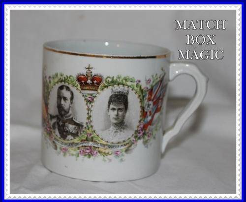 COMMEMORATIVE MUG CROWING OF KING GEORGE v JUNE 1911 STAMPED UNDERNEATH