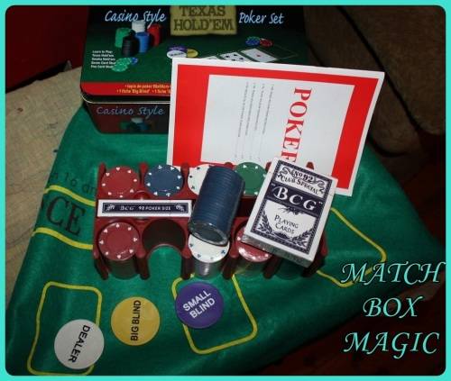 CASINO STYLE TEXAS HOLD EM POKER SET AS NEW  CHIPS AND CARDS STILL SEALED  COMPLETE
