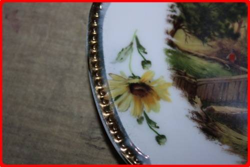 LOVELY PAIR OF MATCHING WALL PLATES RIVER SCENES  FISHING AND WATER MILL