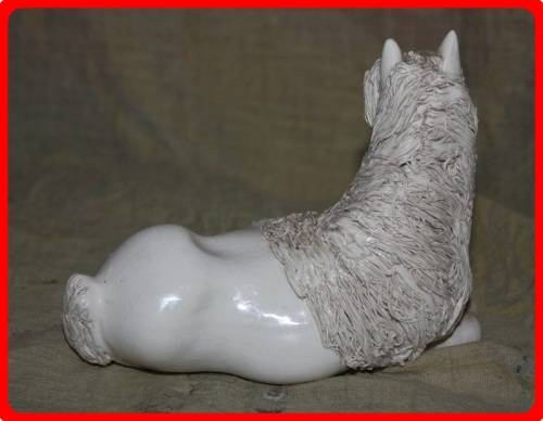 CHEVAL CERAMICS SPAGHETTI HAIR PONY LYING DOWN LARGE