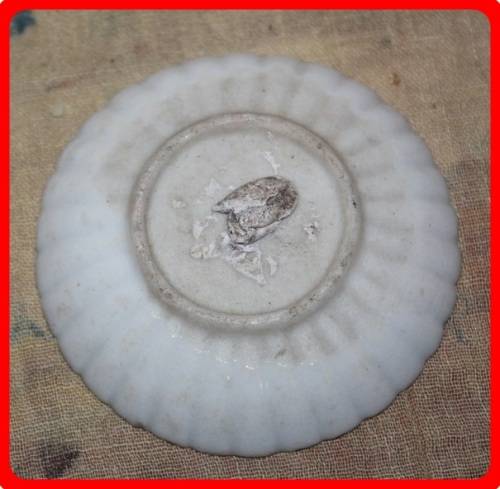 MINIATURE PLATE BLUE AND WHITE