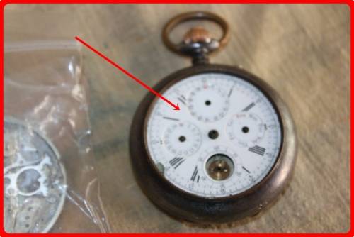 OLD POCKET WATCH WITH SPARE PARTS ACIER GARANTI (SPARES)