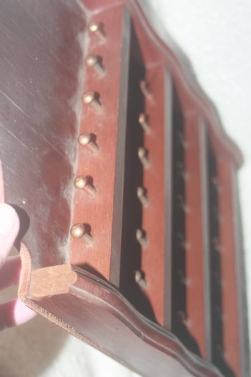 FOR THE THIMBLE COLLECTOR LOVELY DISPLAY SHELF HOLDING 24 THIMBLES