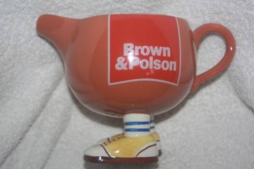 WALKING WARE CARLTON WARE JUG BROWN AND POLSON LARGE