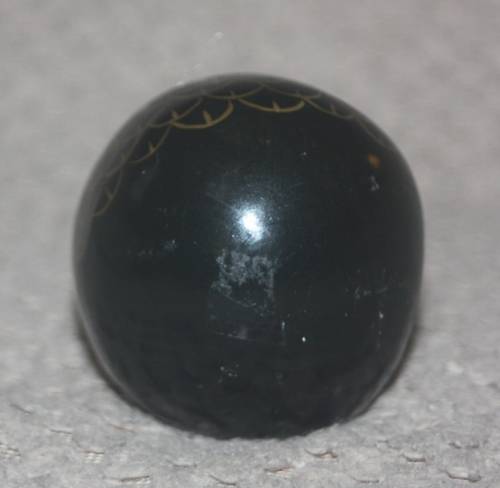 HAND PAINTED POTTERY OWL WITH MOVING EYES