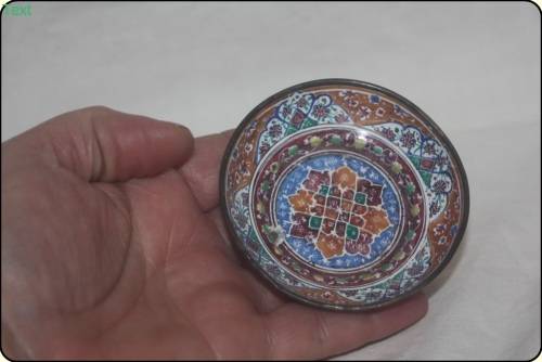 SMALL CLOISONNE BOWL STAND NOT INCLUDE(D)