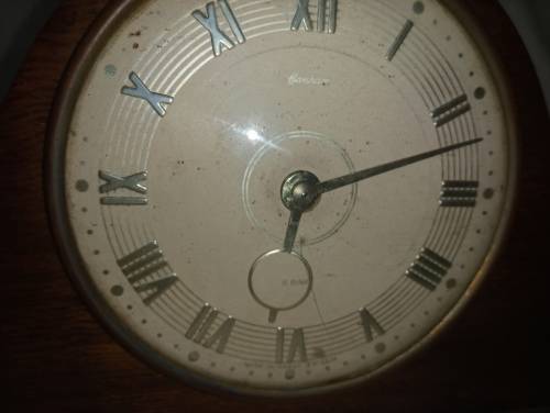 Canham 8 day mantel clock dome glass. Not working