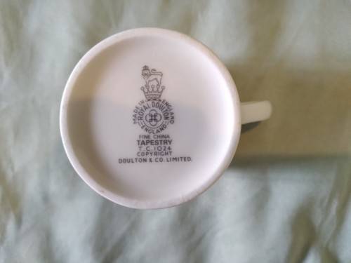 Royal Doulton Tapestry pattern cup and saucer
