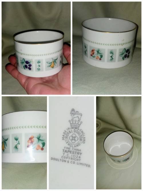 Royal Doulton Tapestry Pattern Open Sugar Bowl