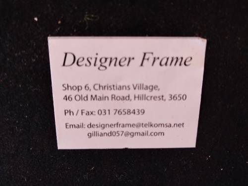 Beautifully framed trio of forget-me-not porcelain pin plates