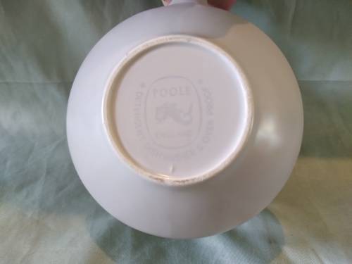 Poole Pottery Twintone Sky Blue and Dove Grey Contour Milk Jug