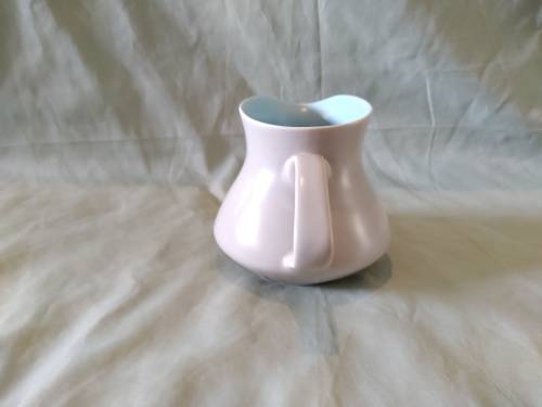 Poole Pottery Twintone Sky Blue and Dove Grey Contour Milk Jug