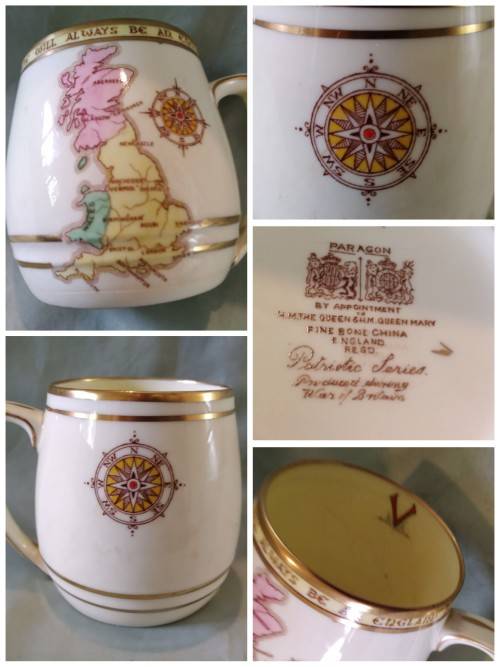 56782 PARAGON Mug There will always be an England map of England decal(D)    Underneath   BY APPOINT