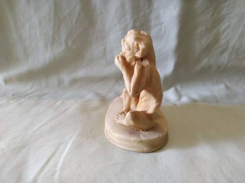 Three monkeys see No Evil Hear No Evil Speak No Evil resin figurine