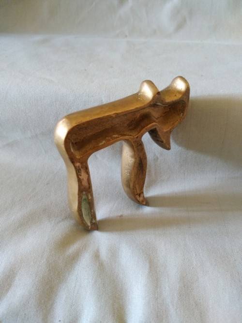 Brass hebrew chai (life) symbol  decorative item