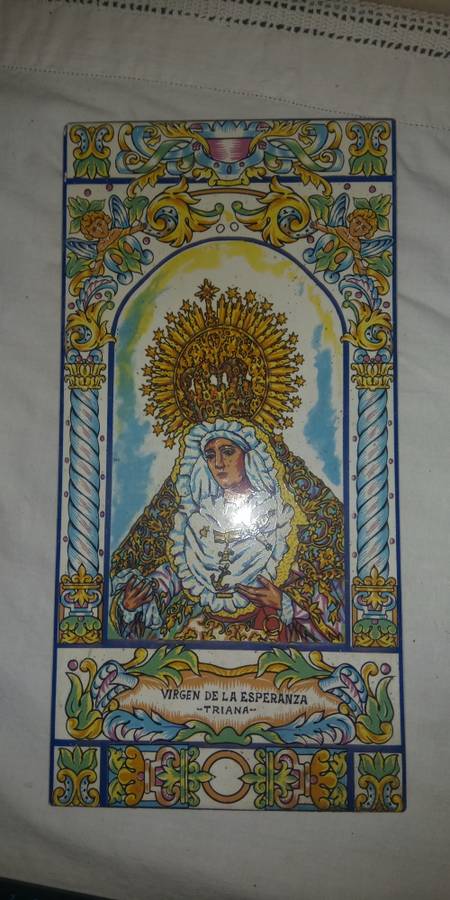 VIRGEN DE LA ESPERANZA -TRIANA religious icon tile