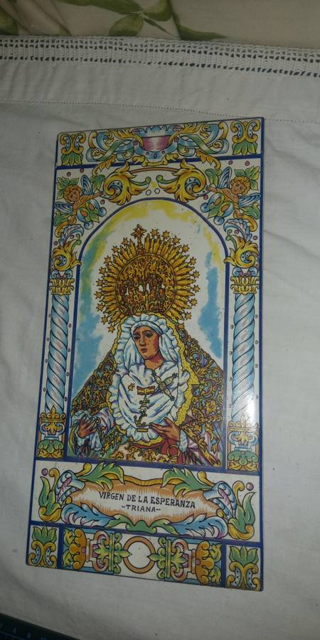 VIRGEN DE LA ESPERANZA -TRIANA religious icon tile