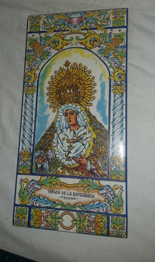VIRGEN DE LA ESPERANZA -TRIANA religious icon tile