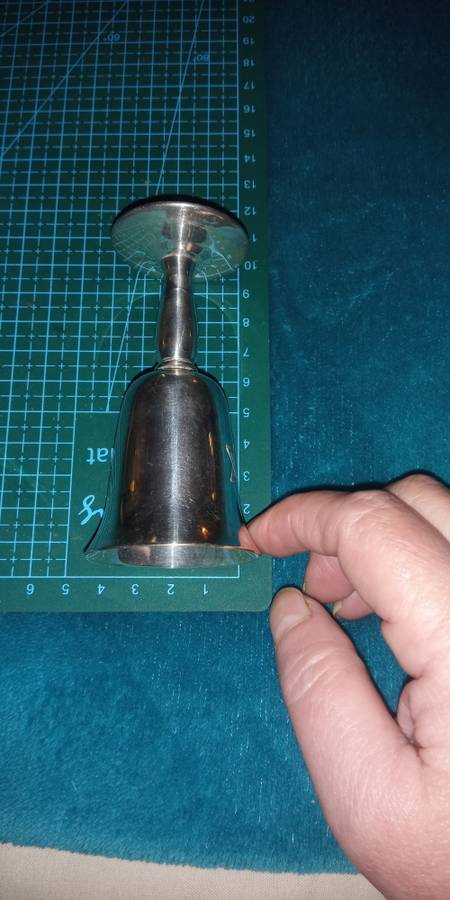 Small Star of David metal goblet