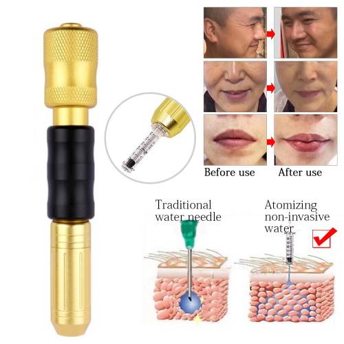 Hyaluron dermal pen/gun no needle face skin filler 0.3ml+8 joint+hyaluronic acid 10 vials anti-aging