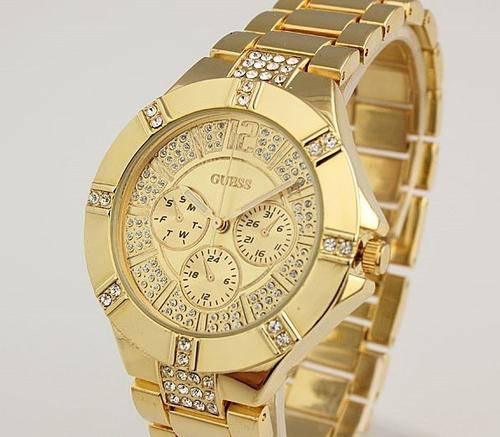 NEW GUESS quartz watch wristwatch waterproof fashion women watch gold or silverfree shipping